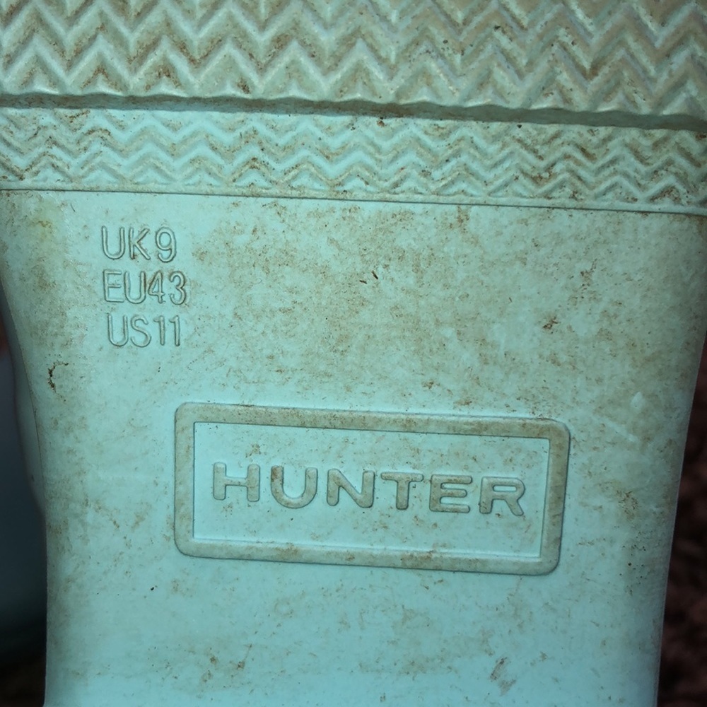 Hunter Women's Original Short Rain blue in color size 11 rubber boots sp… - Picture 11 of 12